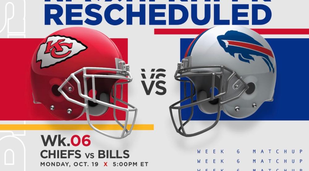 NFL Reschedules BillsChiefs Game to October 19th Chautauqua Today