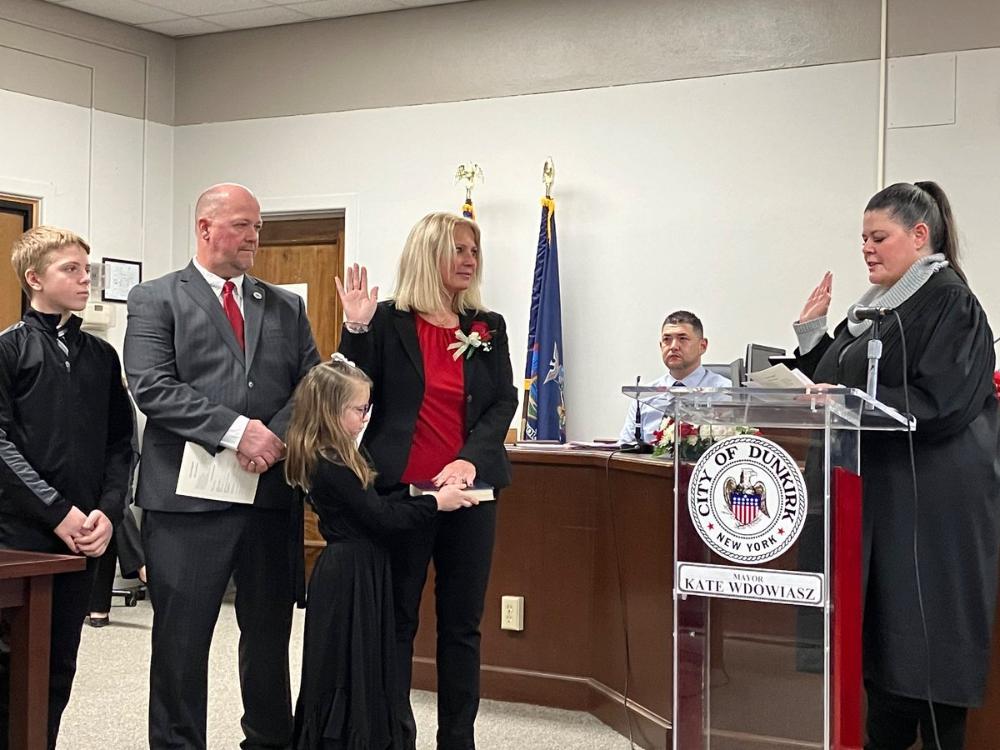 Mayor Wdowiasz, New Common Council Members Sworn into Office Chautauqua Today