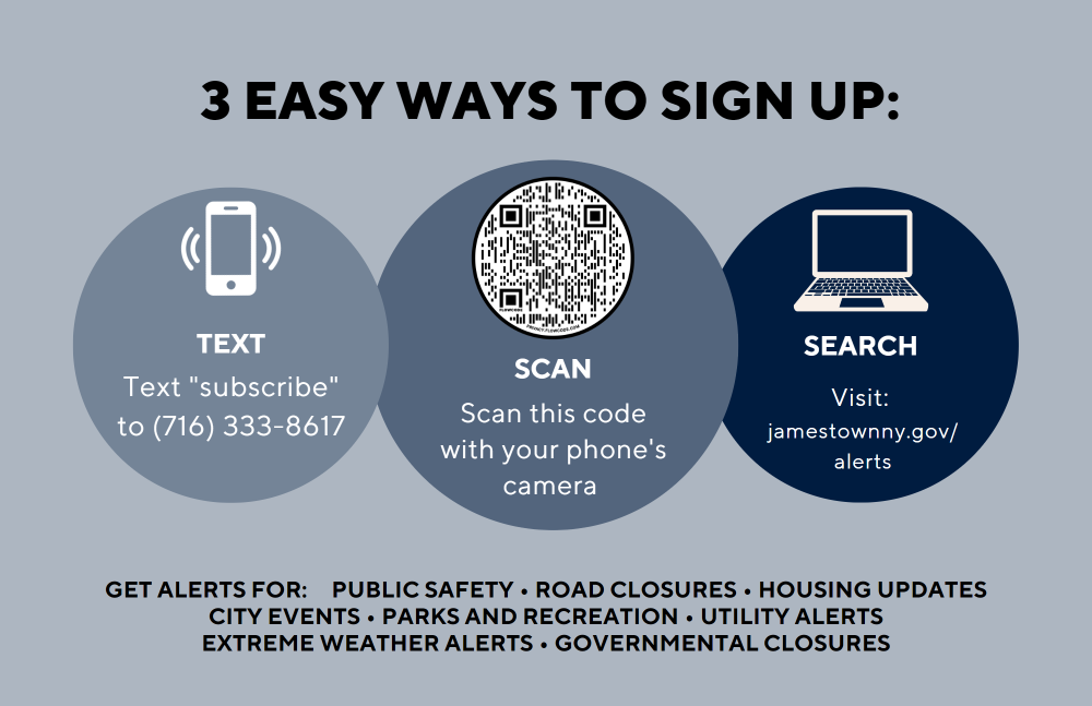 City of Jamestown Sending New Alert System Information to Households ...