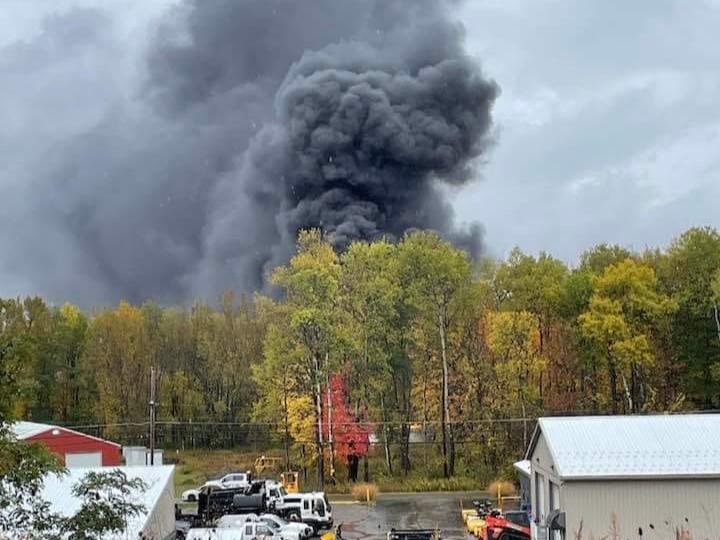 Crews Battle Smoky Trailer Fire in Celoron Chautauqua Today