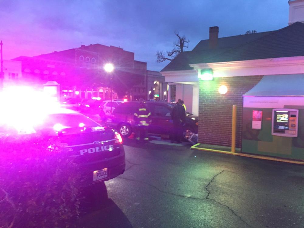 Minivan Crashes into Bank Building in Fredonia Chautauqua Today