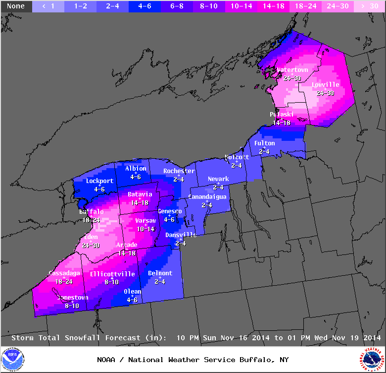 General snow today, lake effect begins tonight Chautauqua Today
