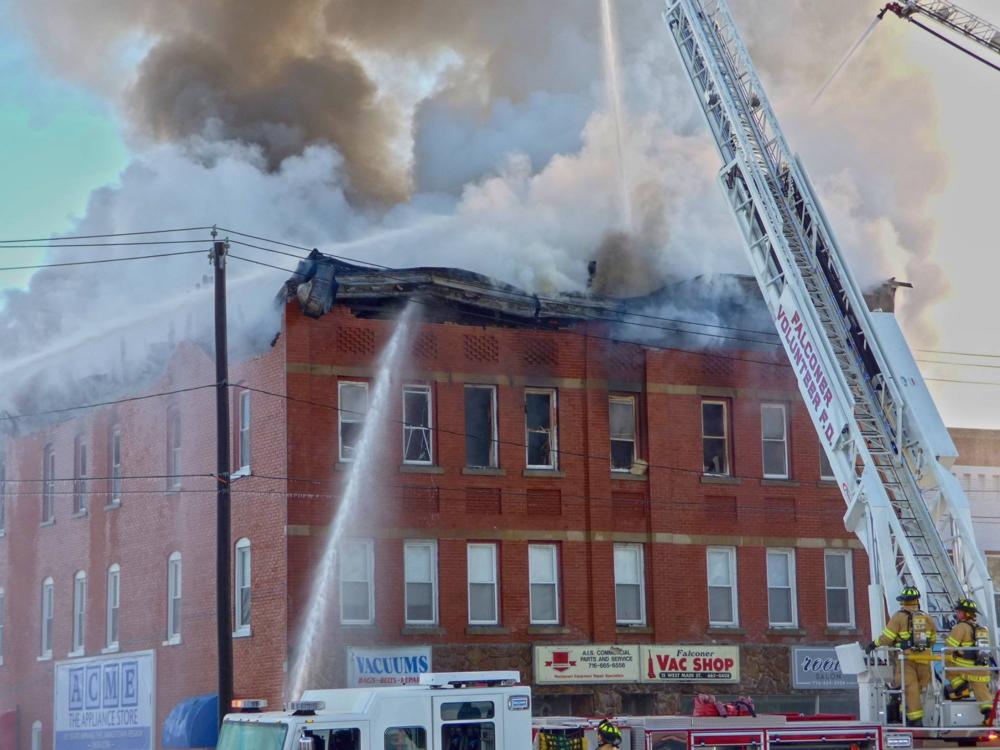 Aerial rescue made during Falconer fire Chautauqua Today