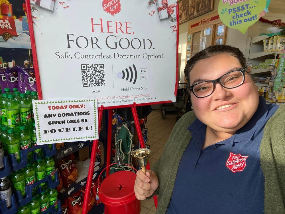 Dunkirk Salvation Army Participates in Red Kettle Challenge
