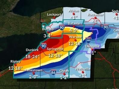 Lake Effect Snow Warning Begins at 4:00 PM Wednesday | Chautauqua Today