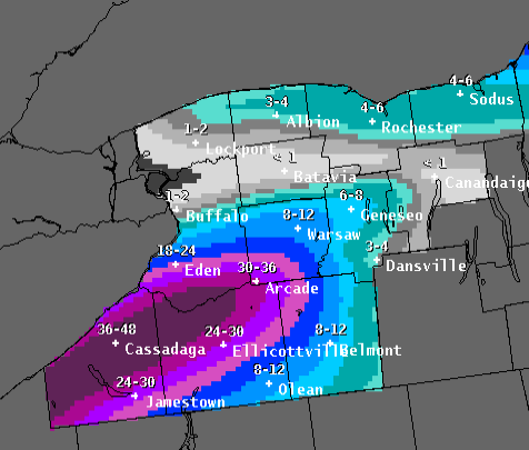 Lake effect snow continues to pound the area | Chautauqua Today