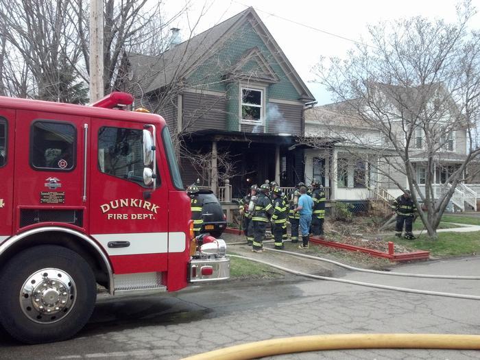 Dunkirk firefighters battle house fire video chautauqua today
